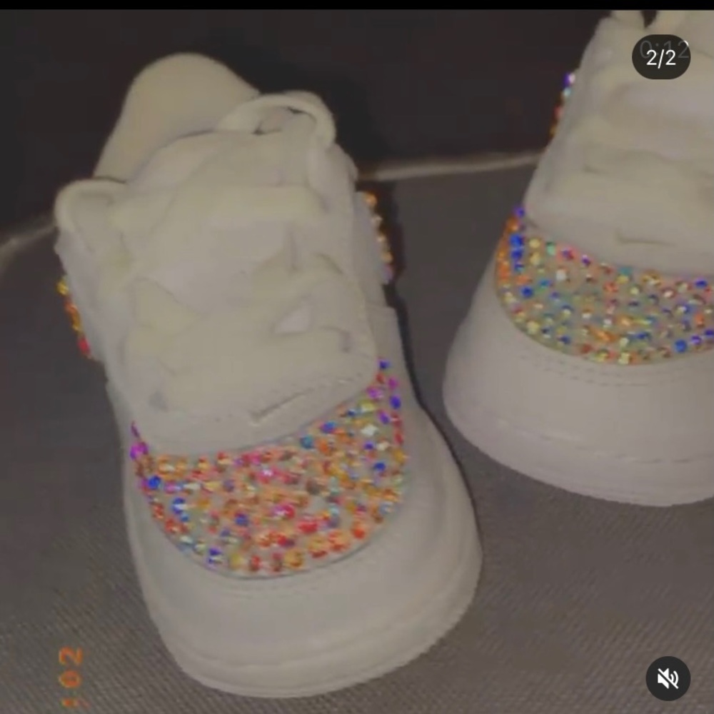 Blinged out shoes
